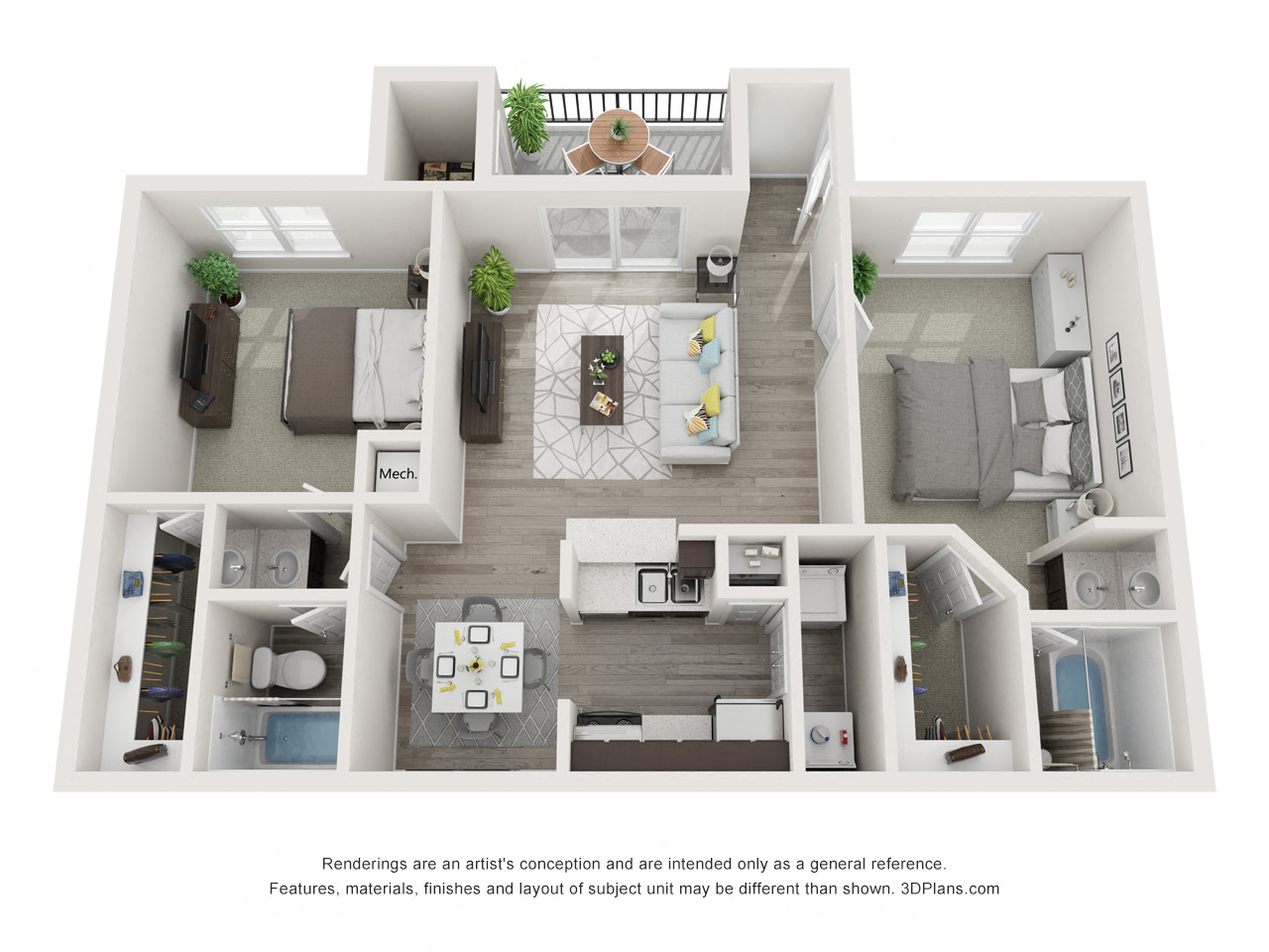 Floor plan layout diagram for Elm